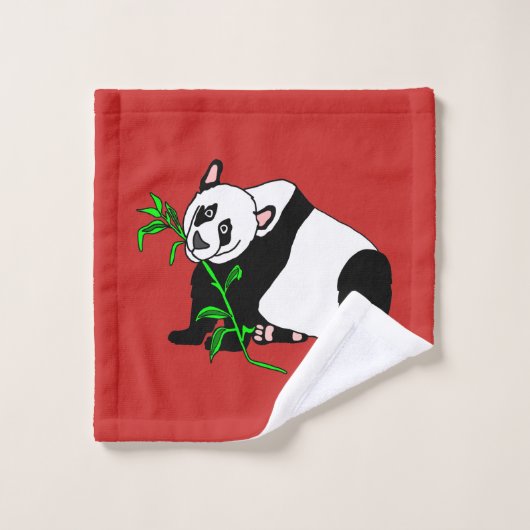 Panda-Bär Badhandtuch Set (Waschlappen)
