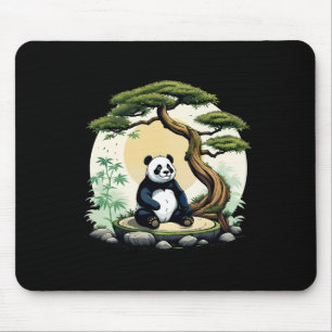 Panda Bär Buddha Zen Yoga Meditation Idee Mousepad