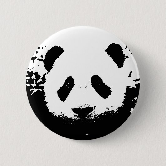 Panda Bär Button (Vorderseite)