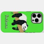 Panda Bär Case-Mate iPhone Hülle (Rückseite (Horizontal))