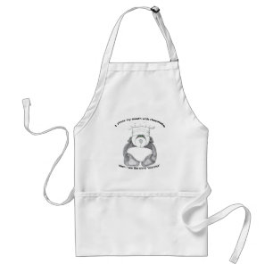 Panda Bär Chef Schokolade Schürze