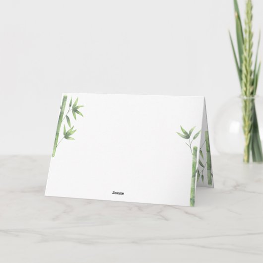 Panda Bär danke Babydusche (Rückseite)