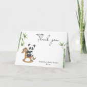 Panda Bär danke Babydusche (Vorderseite)