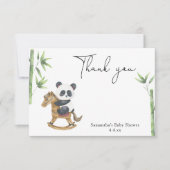 Panda Bär danke Babydusche (Vorderseite)