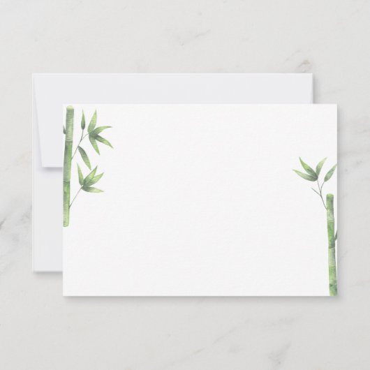 Panda Bär danke Babydusche (Rückseite)