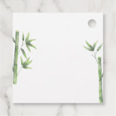 Panda Bär danke Babydusche Geschenkanhänger (Rückseite)