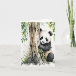 Panda Bär Danke Karte