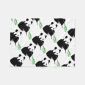 Panda-Bär-Design. Fleecedecke (Vorderseite (Horizontal))