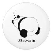 Panda-Bär-Design personalisiert Keramikknauf (Vorderseite)