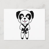 Panda-Bär für Kampfkunst Postkarte (Vorderseite)
