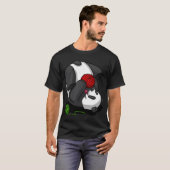 Panda Bär Garn Stricken T-Shirt (Vorne ganz)