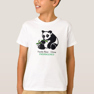 PANDA-Bär - gefährdete Tiergrafik - wild lebende T T-Shirt