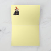 Panda Bär Hexe Halloween Karte (Innenseite)