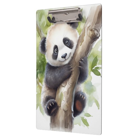 Panda-Bär im Baum Klemmbrett (Links)