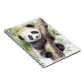 Panda-Bär im Baum Notizblock (Rechte Seite)
