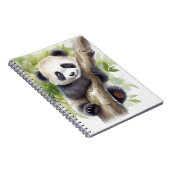 Panda Bär in Bamboo Tree Notizblock (Rechte Seite)