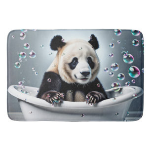 Panda-Bär in der Blase im Bad Badematte