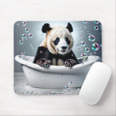 Panda-Bär in der Blase im Bad Mousepad (Mit Mouse)