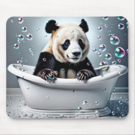 Panda-Bär in der Blase im Bad Mousepad
