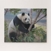 Panda Bär in einem Baum Puzzle (Horizontal)