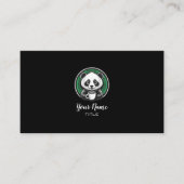 Panda-Bär Kaffee Visitenkarte (Vorderseite)
