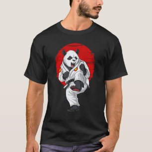 Panda Bär Karate Kickboxen Kung Fu Taekwondo Mar T-Shirt