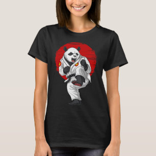 Panda-Bär Karate Kickboxen Muay Thai Kampfsport T-Shirt