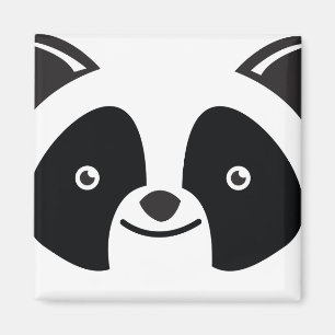Panda-Bär Kawaii stellen gegenüber Magnet