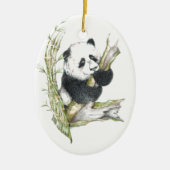 Panda-Bär Keramik Ornament (Vorne)