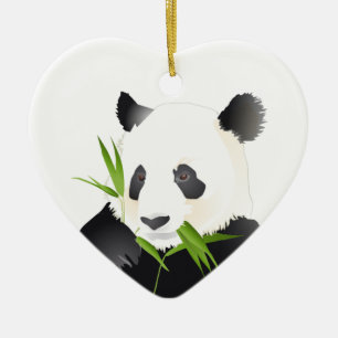 Panda-Bär Keramik Ornament