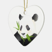 Panda-Bär Keramik Ornament (Links)