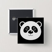 Panda Bär Knopf Abzeichen Anstecker Button (Vorne & Hinten)