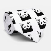 Panda Bär Krawatte (Gerollt)