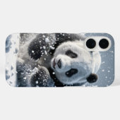 Panda-Bär läuft im Schnee Case-Mate iPhone Hülle (Rückseite (Horizontal))
