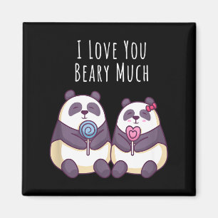 Panda-Bär Liebhaber Freund Freundin Valentinstag D Magnet