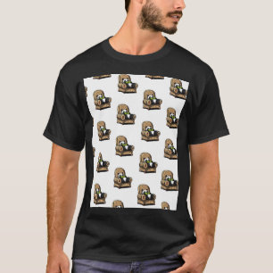 Panda Bär liest T-Shirt