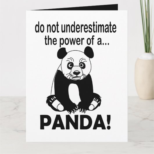 Panda Bär Lustig Süßer Panda Karte (Vorderseite)