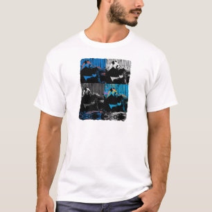 Panda-Bär Mehrbild Moderne Kunst Gestaltung T-Shirt