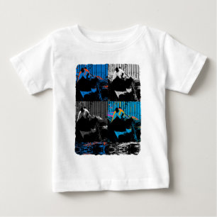 Panda-Bär Mehrbild Moderne Kunstgestaltung Baby T-shirt