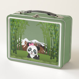 Panda Bär Metall Brotdose