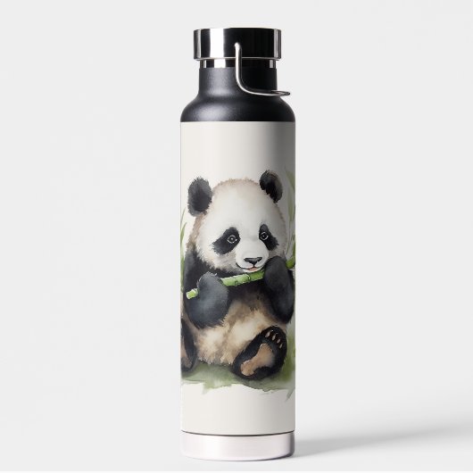 Panda Bär mit Bamboo Trinkflasche (Links)