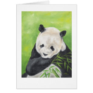 Panda Bär mit Bambus
