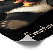 Panda-Bär mit einem Niedlichen Bär für emotionale Poster (Ecke)