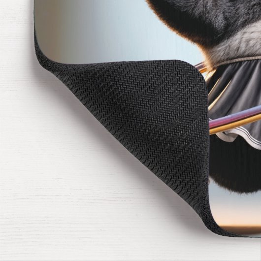 Panda Bär mit Hula Hoop Mousepad (Ecke)