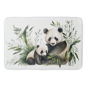 Panda-Bär mit Kübel Badematte