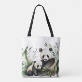 Panda-Bär mit Kübel Tasche (Rückseite)