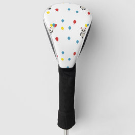 Panda Bär mit Luftballons weiß Golf Headcover