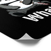 Panda Bär mit Messer-Kämpfen Panda Weihnachten Poster (Ecke)