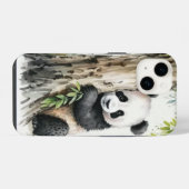 Panda Bär neben Baum iPhone Hülle (Rückseite (Horizontal))
