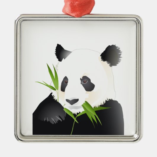 Panda-Bär Ornament Aus Metall (Vorne)